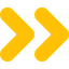 Gold double arrow